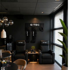 "RECOV" Lounge Chair — Luxury Italian Leather Recovery Recliner by G-TEC