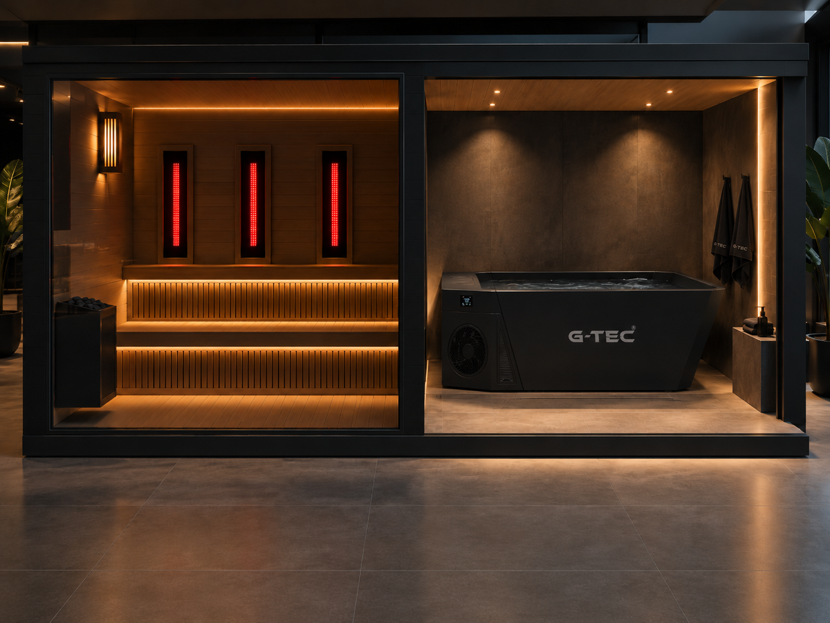 "CALDA" Pro Sauna — 3-in-1 Dry Heat, Steam & Infrared Cabin by G-TEC