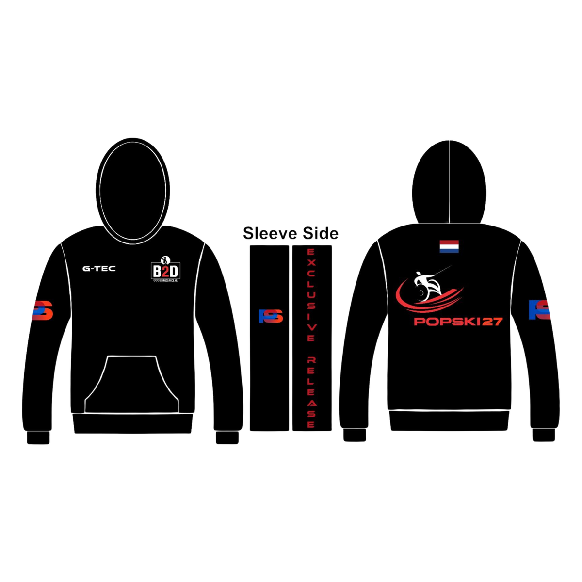G-TEC X ROGER POP - Support Performance Hoodie