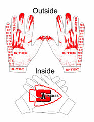 G-TEC X SANGER HIGH SCHOOL (CA) - "GRIPTEC" Football Gloves