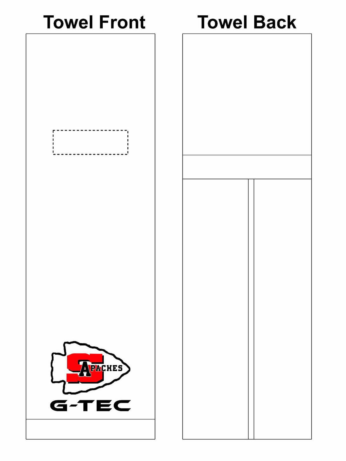 G-TEC X SANGER HIGH SCHOOL (CA) - Football Towel
