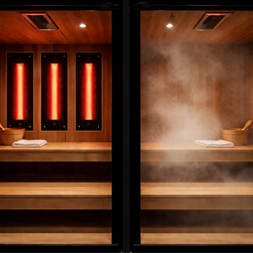 "CALDA" Pro Sauna — 3-in-1 Dry Heat, Steam & Infrared Cabin by G-TEC