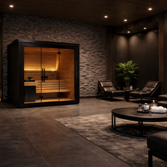 "CALDA" Pro Sauna — 3-in-1 Dry Heat, Steam & Infrared Cabin by G-TEC