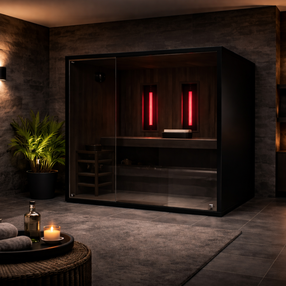 "CALDA" Pro Sauna — 3-in-1 Dry Heat, Steam & Infrared Cabin by G-TEC