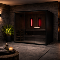 "CALDA" Pro Sauna — 3-in-1 Dry Heat, Steam & Infrared Cabin by G-TEC