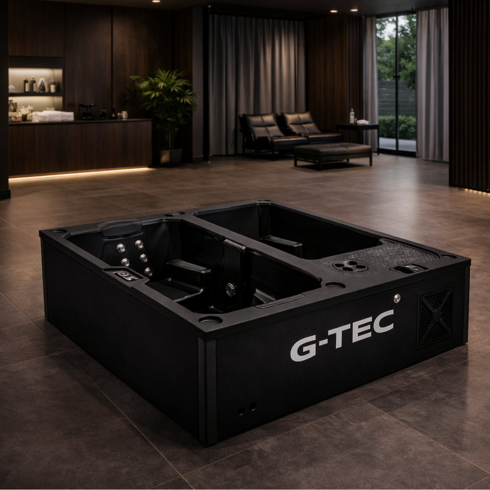 "FROST-PLUS" Contrast Tub — 4-Person Dual Bath Contrast Therapy System by G-TEC