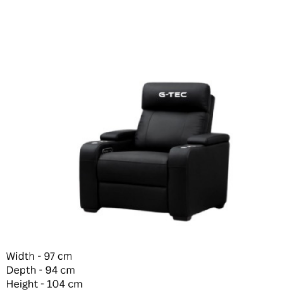"RECOV" Lounge Chair — Luxury Italian Leather Recovery Recliner by G-TEC